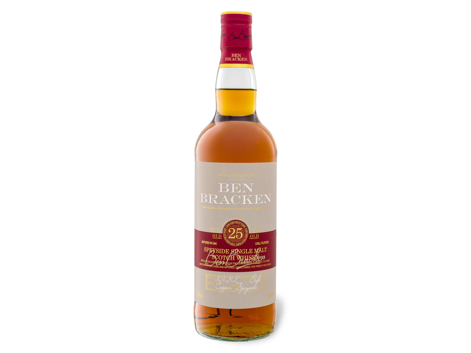 Ben Bracken Speyside Single Malt Scotch Whisky 25 Jahr…