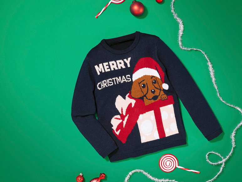 Gehe zu Vollbildansicht: lupilu® Kleinkinder Pullover mit weihnachtlichen Motiven - Bild 3
