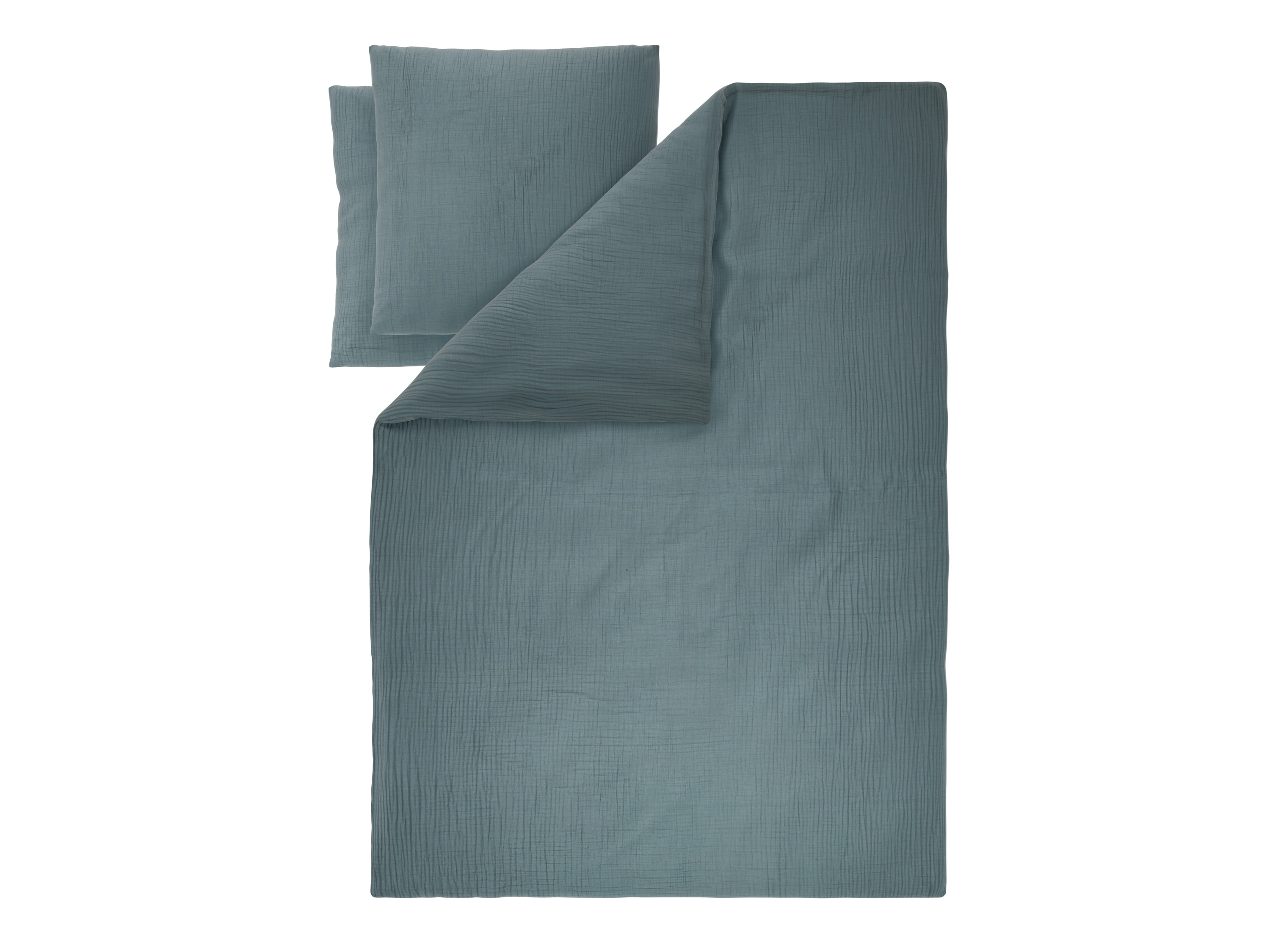 LIVARNO® Bettwäsche Musselin 200 x 220 cm (Dunkelblau)