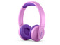 Rosa Philips Kopfhörer mit lila Ohrmuscheln