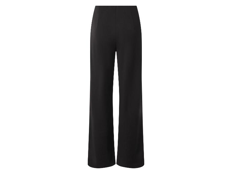 Schwarze Damen-Hose mit weitem Bein