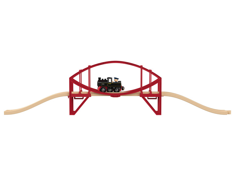 Gehe zu Vollbildansicht: Playtive Schienen und Brücken Erweiterungsset, aus Echtholz - Bild 3