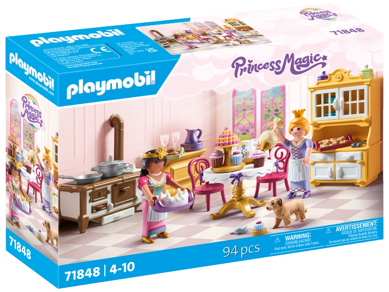 Kinderspielset mit Prinzessinnenfiguren in der Küche, 94 Teile