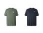 Zwei Kurzarm-T-Shirts: ein grünes mit „SUMMER SURF“-Text und ein blaues mit Landschaft.