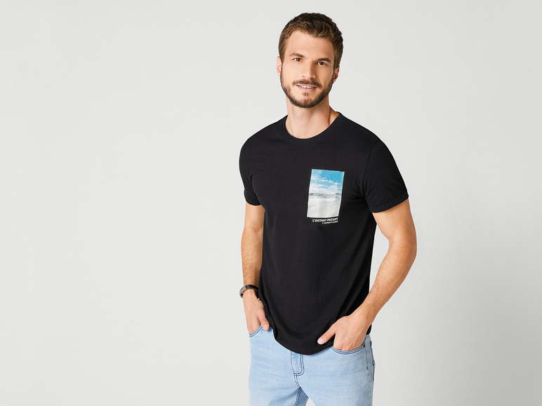 Gehe zu Vollbildansicht: LIVERGY® Herren T-Shirt mit Print, reine Baumwolle - Bild 9