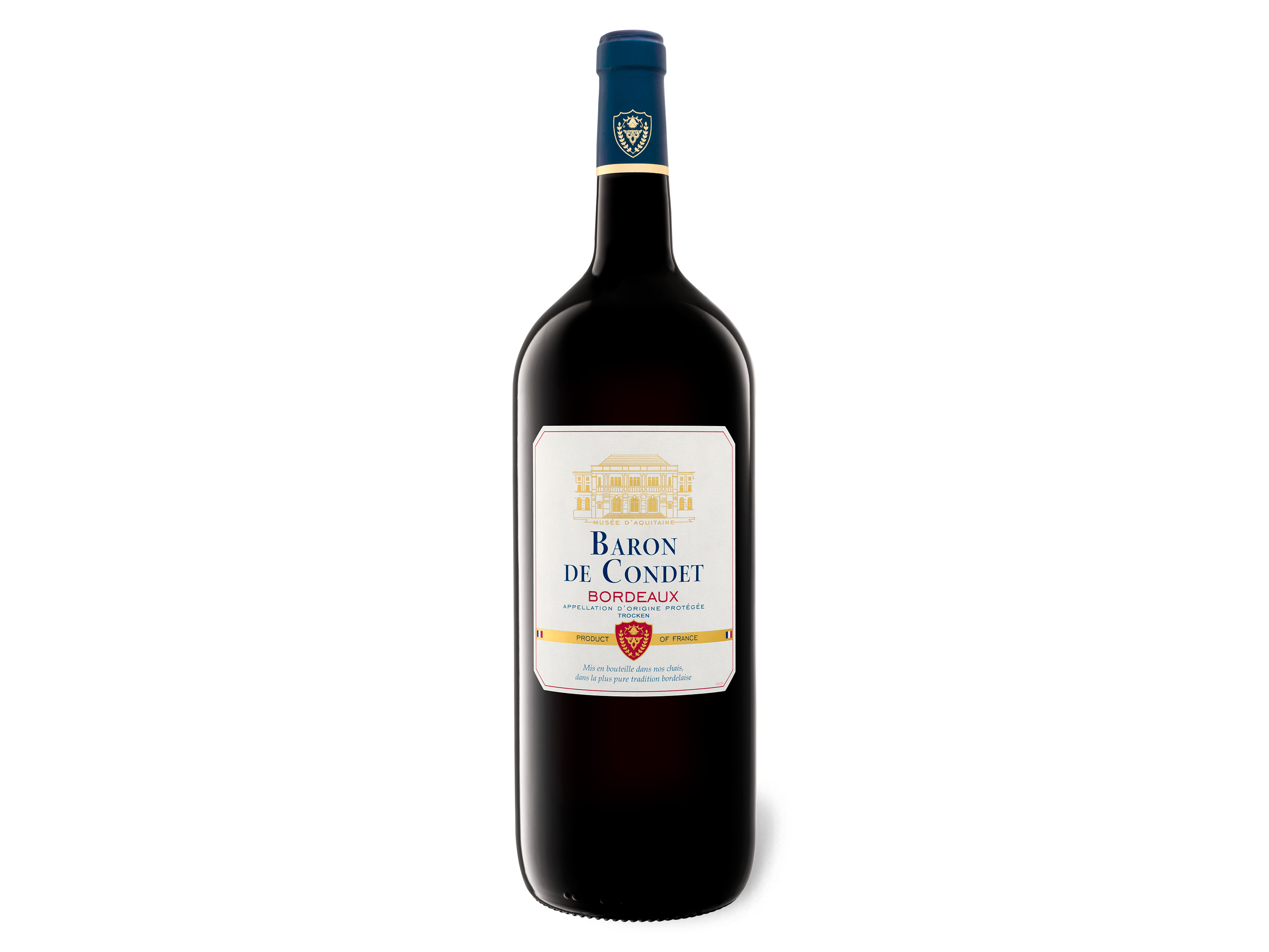 Baron de Condet Bordeaux AOP trocken Magnum, Rotwein 2020 Wein & Spirituosen Lidl DE
