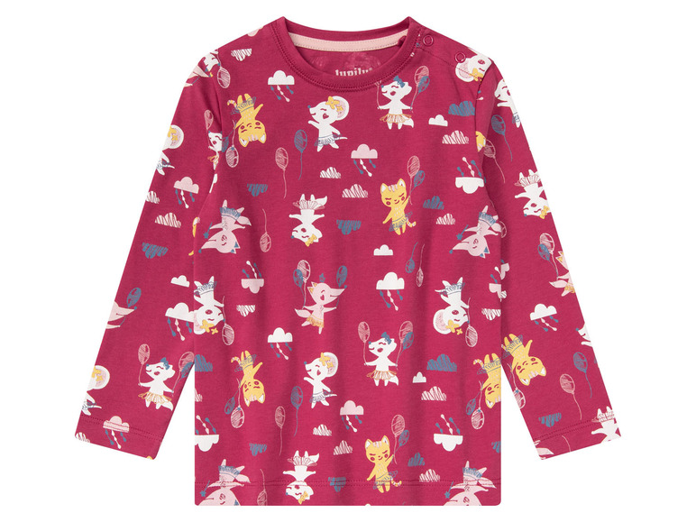 Gehe zu Vollbildansicht: lupilu Kleinkinder Mädchen Shirts, 2 Stück, mit Baumwolle - Bild 11