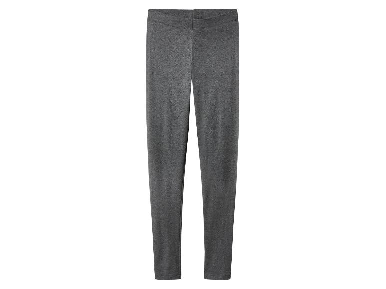 Dunkelgraue Baumwoll-Leggings, schlicht und bequem.