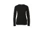 Schwarzes Langarm-T-Shirt für Damen