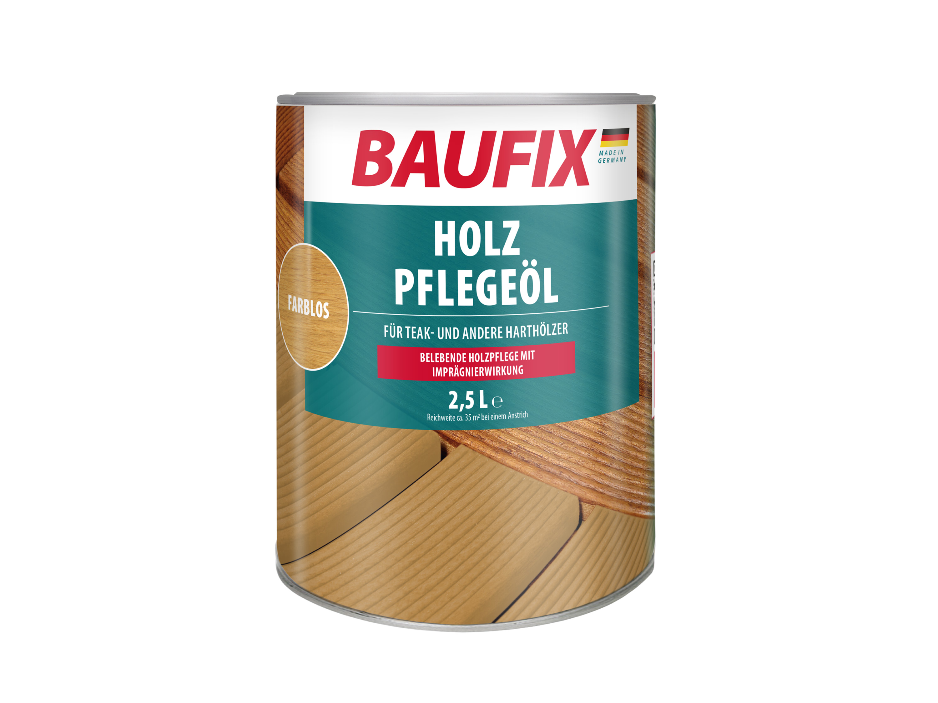 BAUFIX Holz-Pflegeöl 2,5 Liter (farblos seidenmatt) | 04014505078293