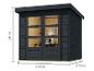 KARIBU Gartenhaus Hybrido 19 mm mit den Maßen: 209 x 213,5 x 217,5 cm