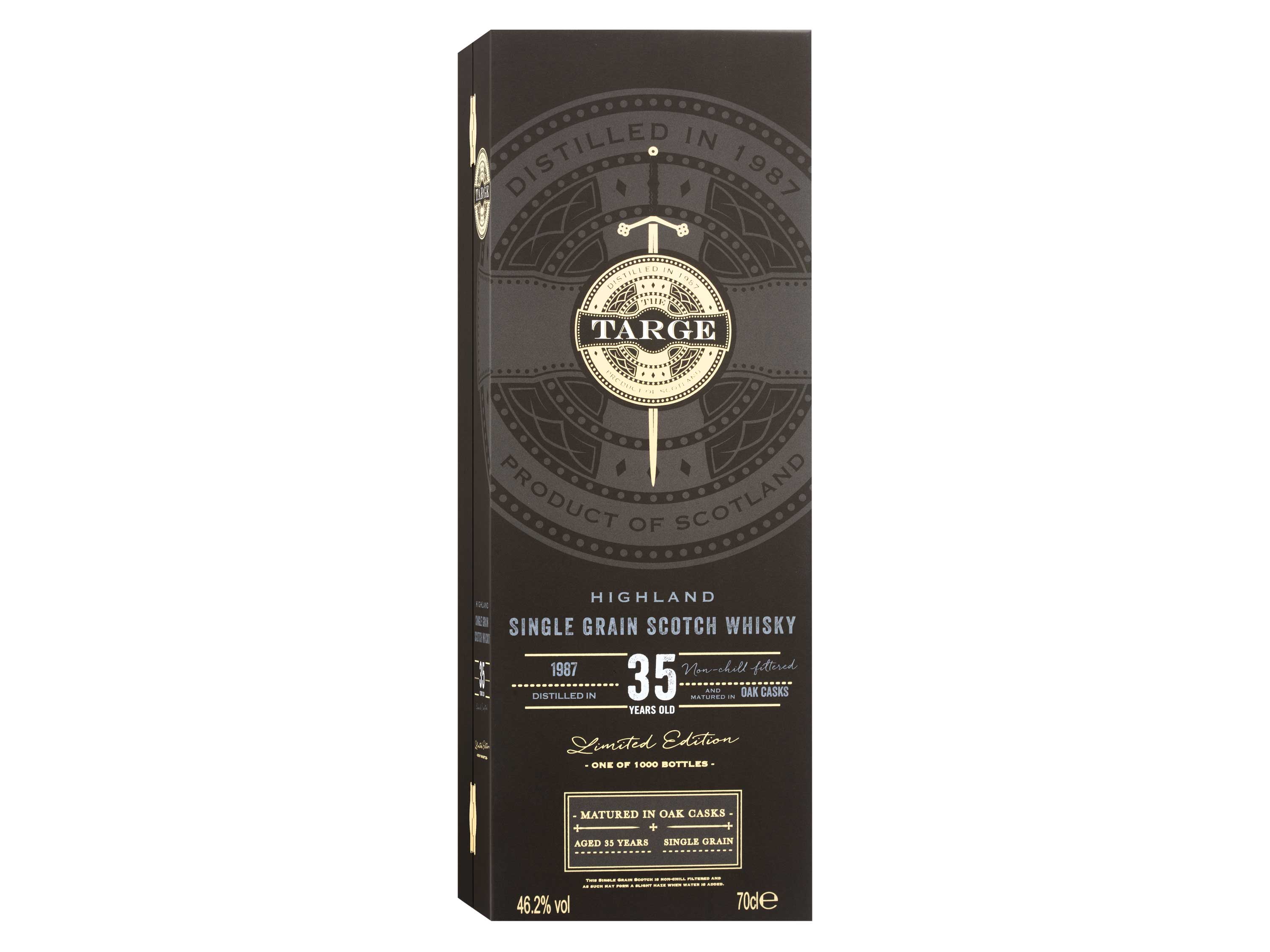 Thumbnail - The Targe Highland Single Grain Scotch Whisky 35 Jahre 46,2% Vol