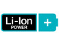 Ein Batteri-Symbol mit dem Text 'Li-Ion POWER'.