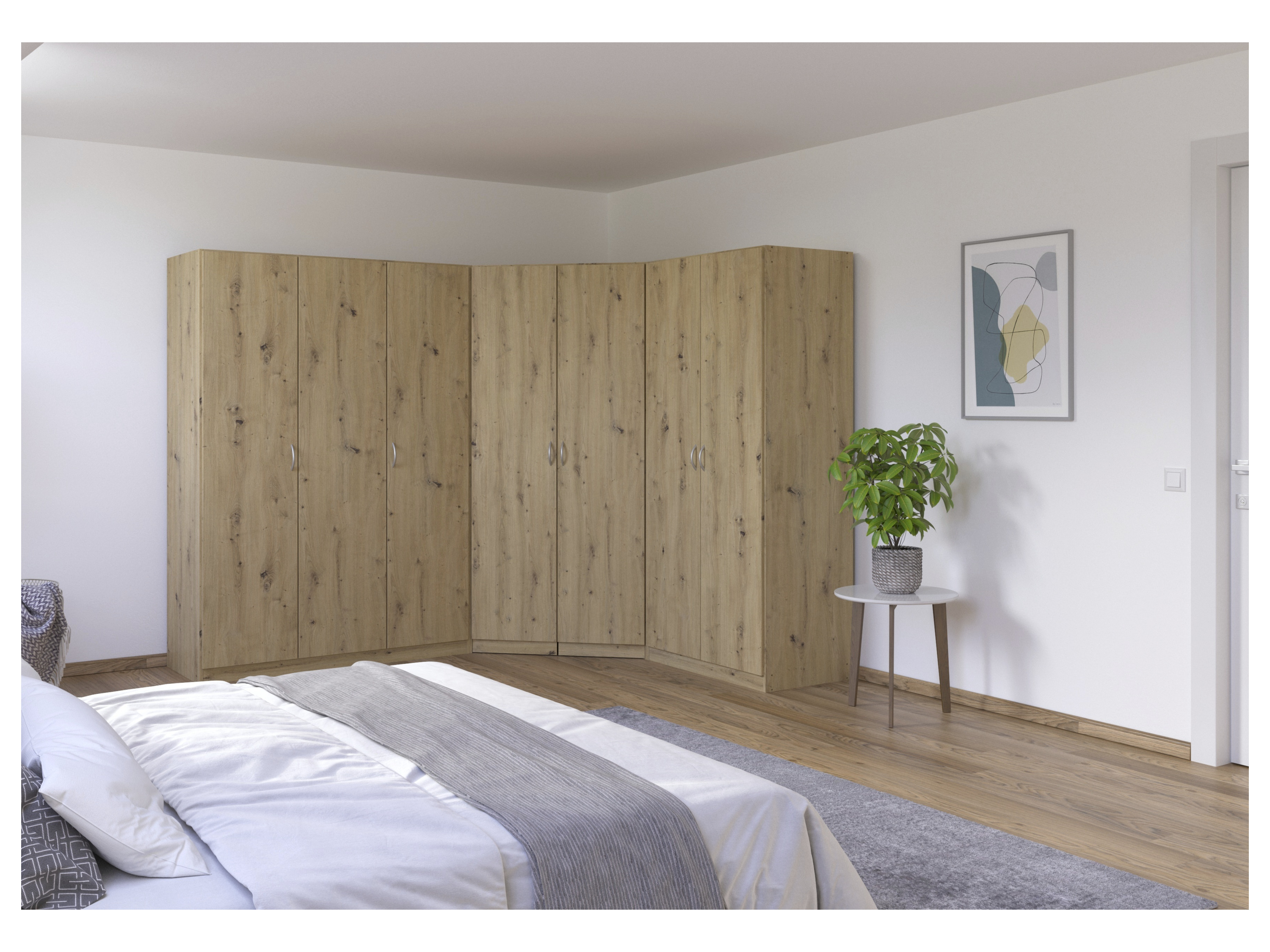 RAUCH BLUE Eckschrank Case (ohne Innen-Aufteilung, Eiche Artisan) – Bild 2 von 4