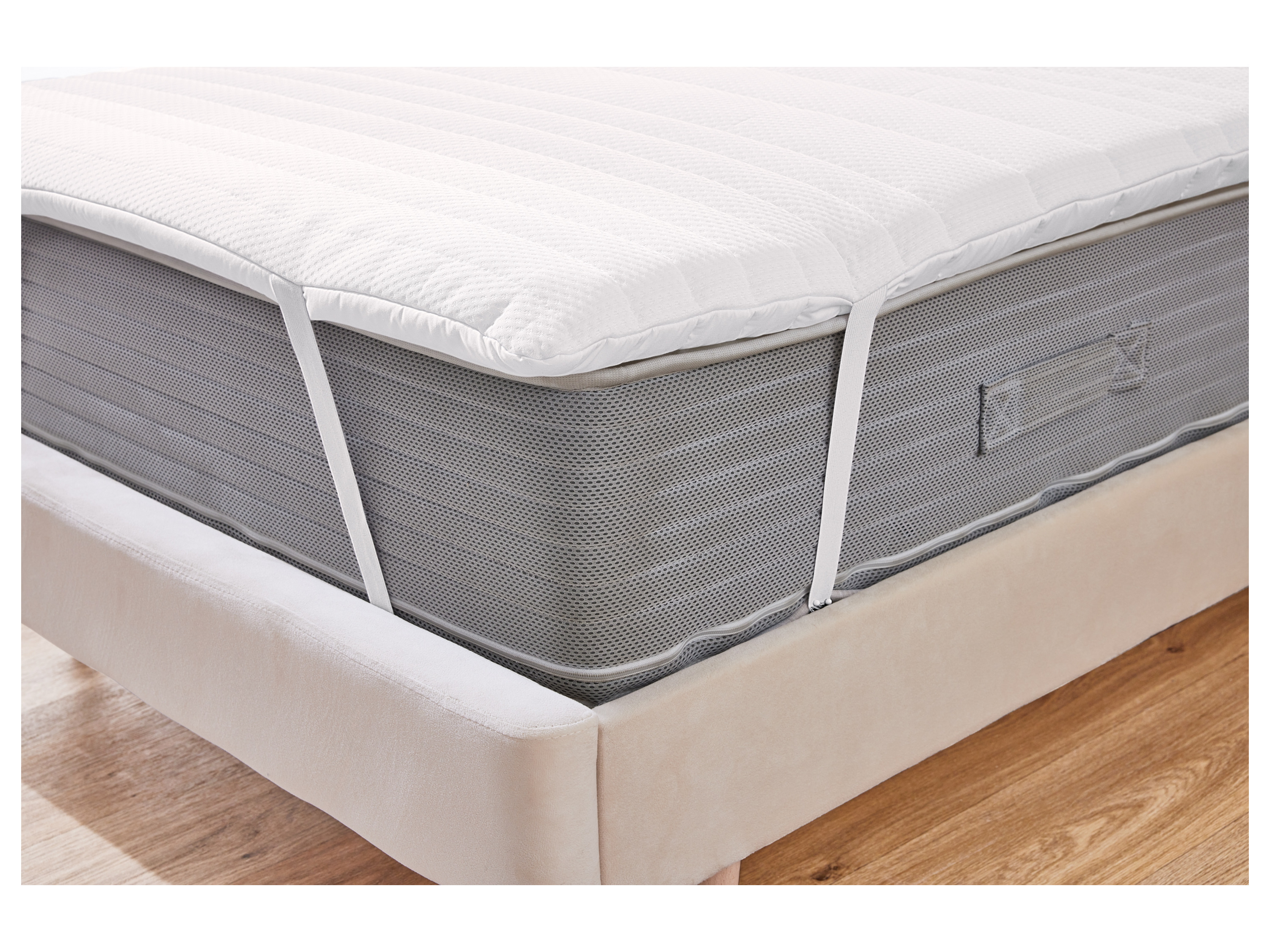 Thumbnail - LIVARNO home Matratzentopper, aus hochwertigem Jersey-Doppeltuch, 200 x 200 cm