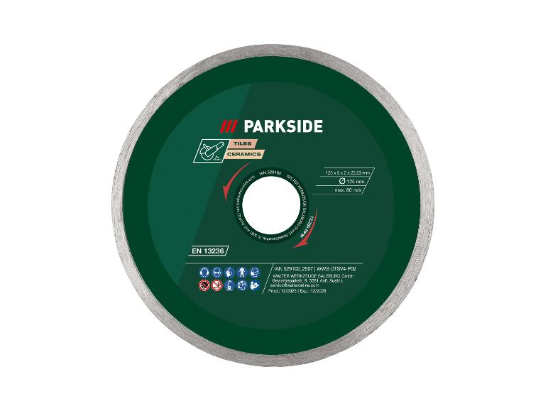Trennscheibe für Fliesen und Keramik, 125 mm, max. 12.250 U/min.