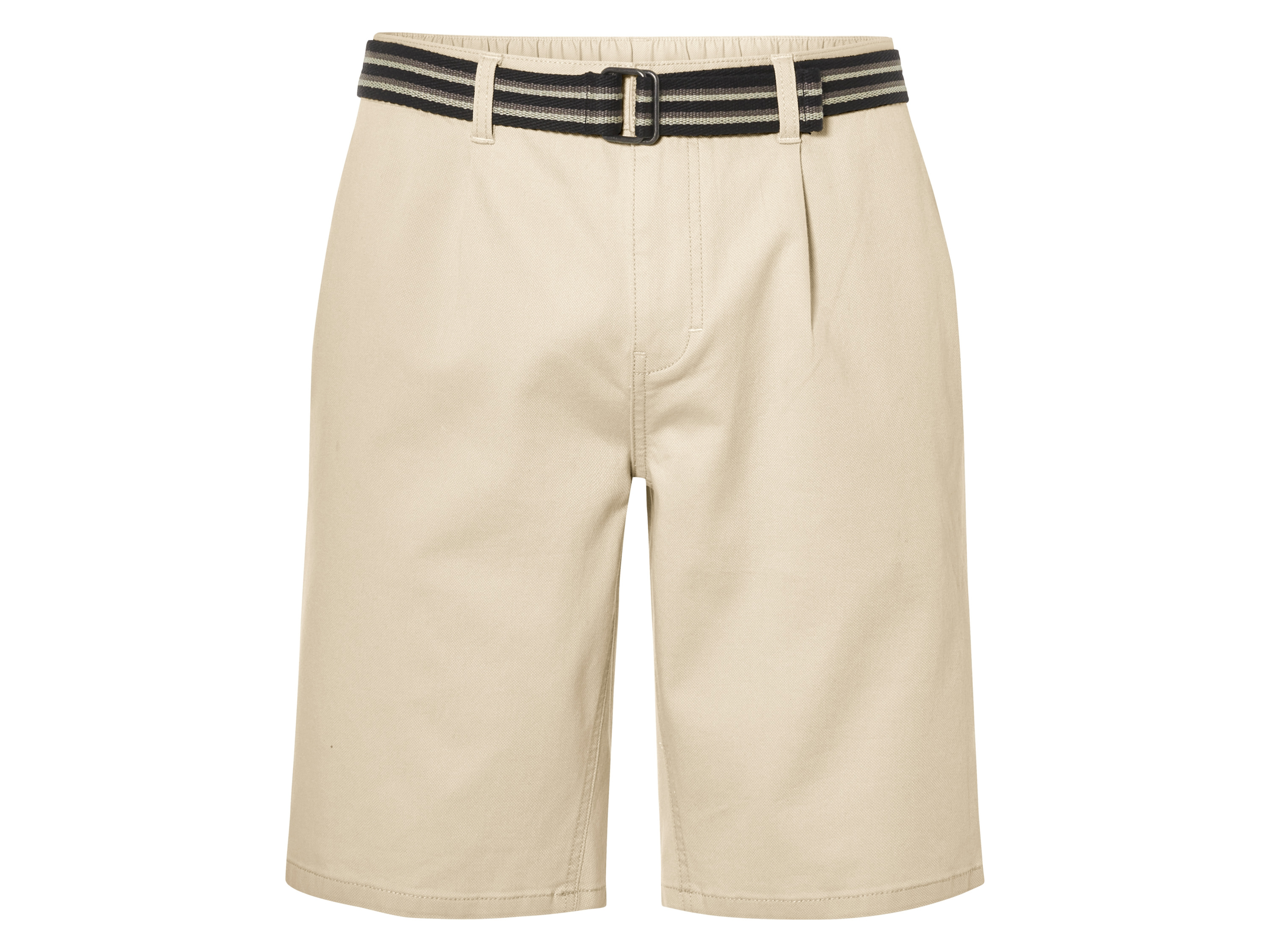 LIVERGY® Herren Shorts web Chino (Beige, XL (56/58))““ | seitliche Eingrifftaschen und Gesäßtasche