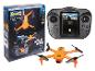 Orangener Revell Control Pocket Drone mit Fernbedienung.