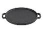 GSW Black Iron BBQ Grillplatte rund 30cm aus Gusseisen