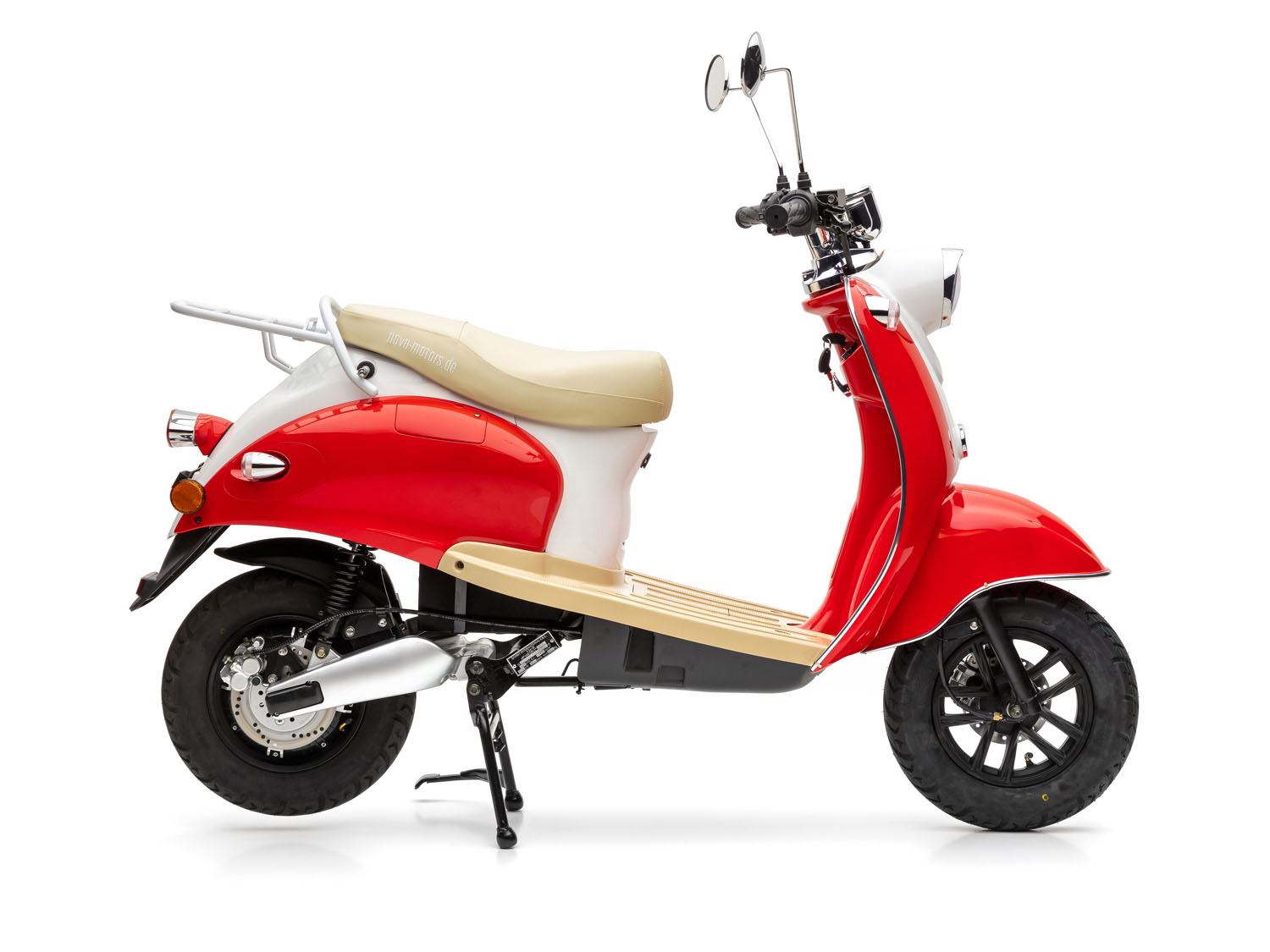 Thumbnail - Nova Motors eRetro Star Lithium 45km/h 2KW >2020 (Cherry red)