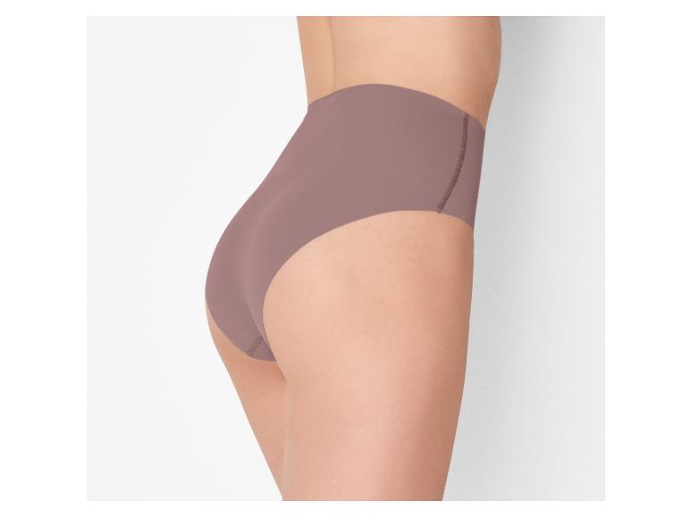 Damen-High-Waist-Slip in Hautfarbe, Seitenansicht