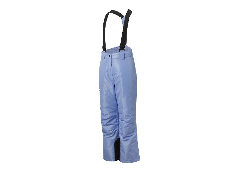Blaue Skihose mit Hosenträgern