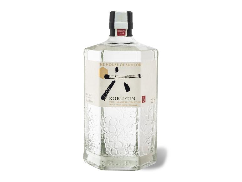 Flasche japanischer Craft Gin, 43% Alkohol, 70 cl.