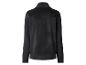 Schwarze Samt-Trainingsjacke, Rückansicht.