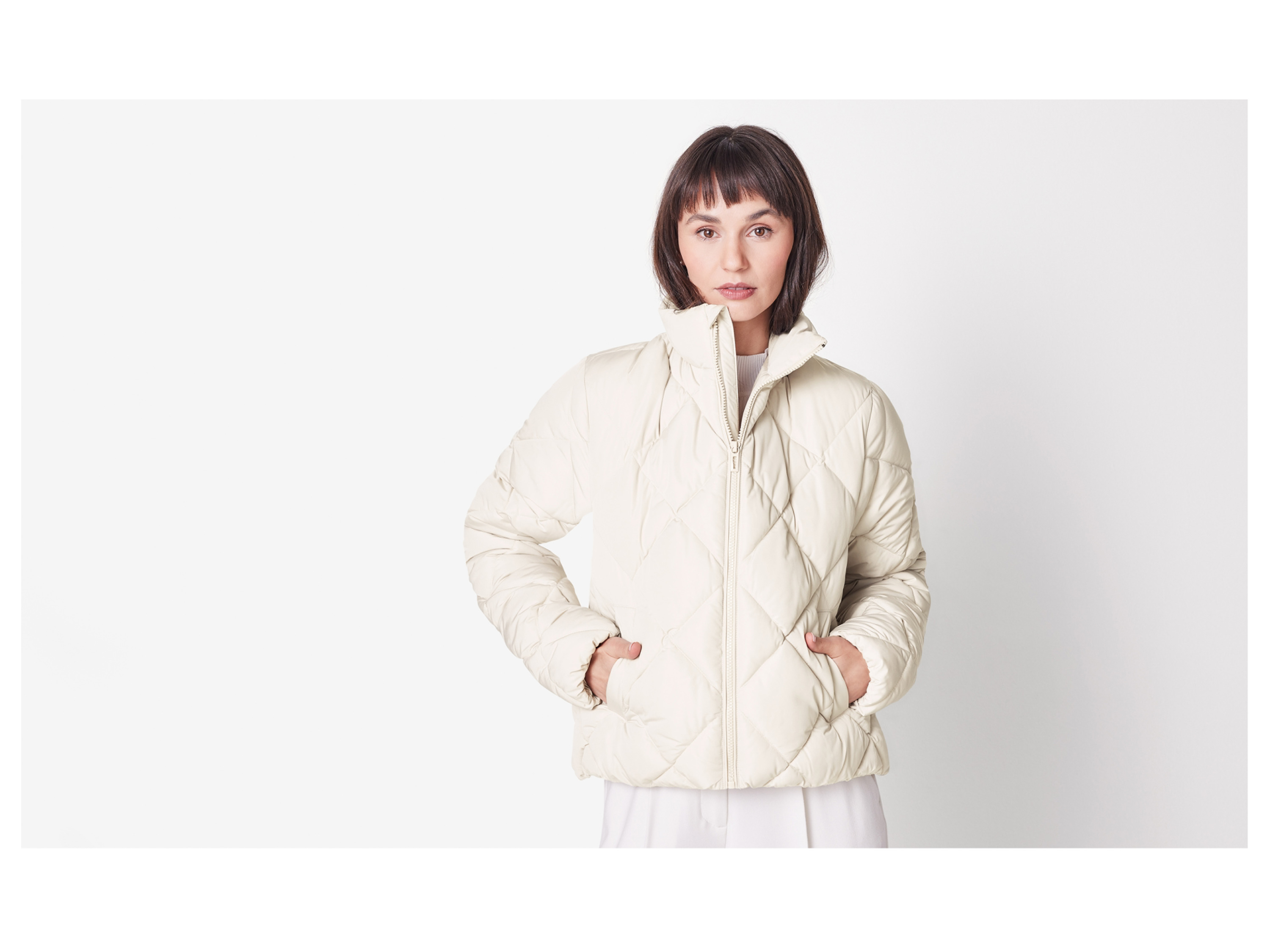 Esmara Women's Quilted Jacket Beige 7