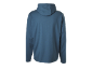 Blauer Herren-Kapuzenpullover, Rückansicht