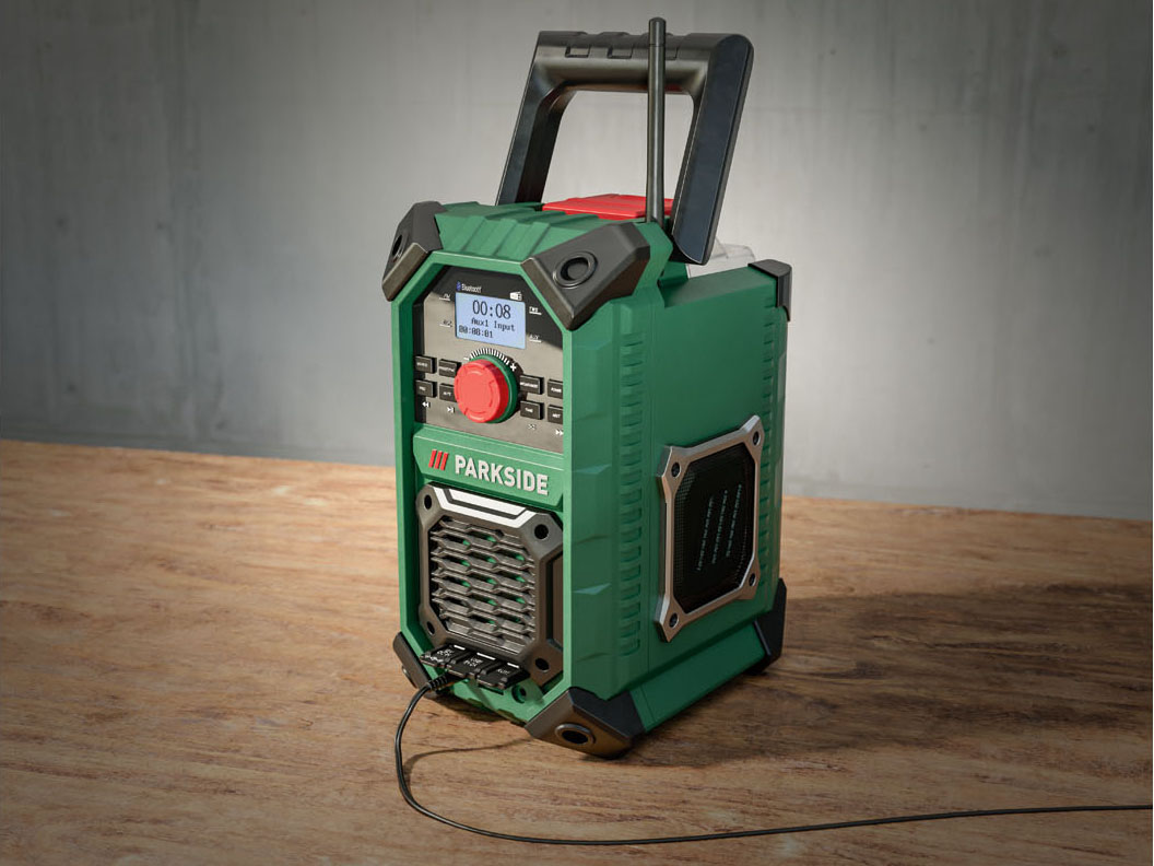 Thumbnail - PARKSIDE® Akku-Baustellenradio »PBRA 20-Li B2« 20 V / 12 V oder Netzbetrieb, ohne Akku und Ladegerät