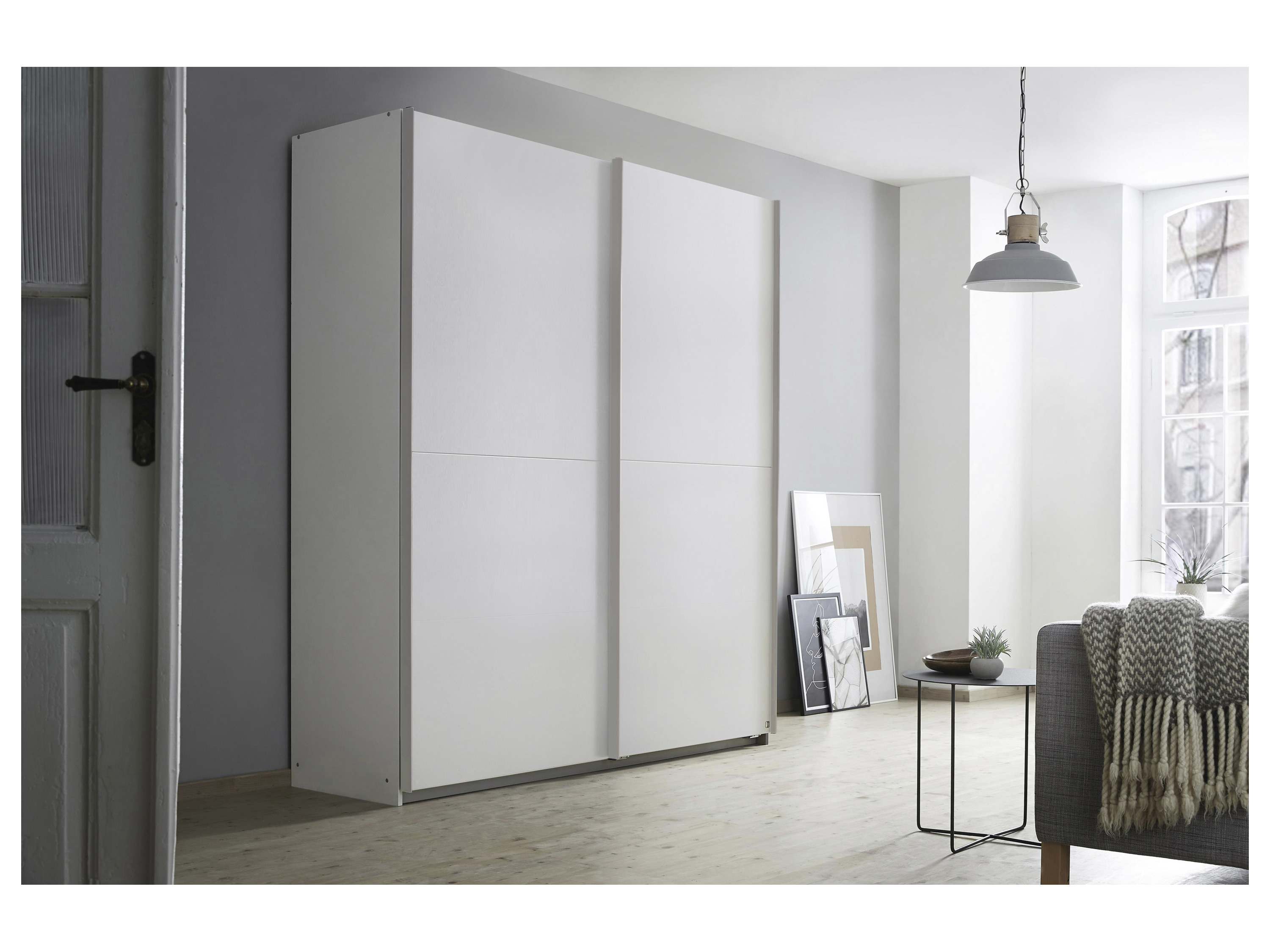 RAUCH BLUE Saturn Schwebetürenschrank (2-türig, Weiß, Breite 175 cm / Höhe 191 cm) – Bild 2 von 4