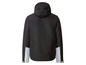 Schwarze Regenjacke mit Kapuze