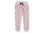 Graue Jogginghose mit rotem Herz-Muster.