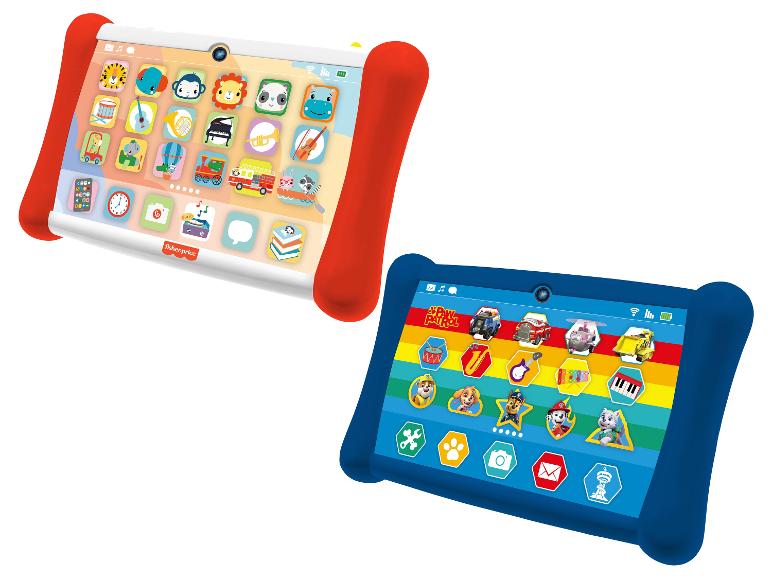 Zwei Lerntablets für Kinder, Fisher-Price und Paw Patrol.