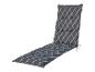 Graues Liegestuhlkissen mit Karomuster