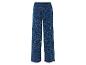 Blaue Pyjamahose mit weißen Punkten.
