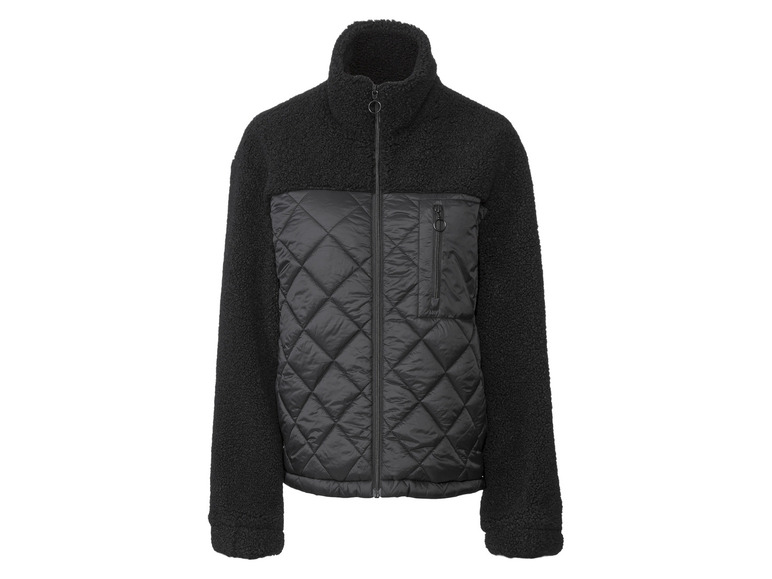 Gehe zu Vollbildansicht: esmara® Damen Sherpa-Jacke mit Stehkragen - Bild 5