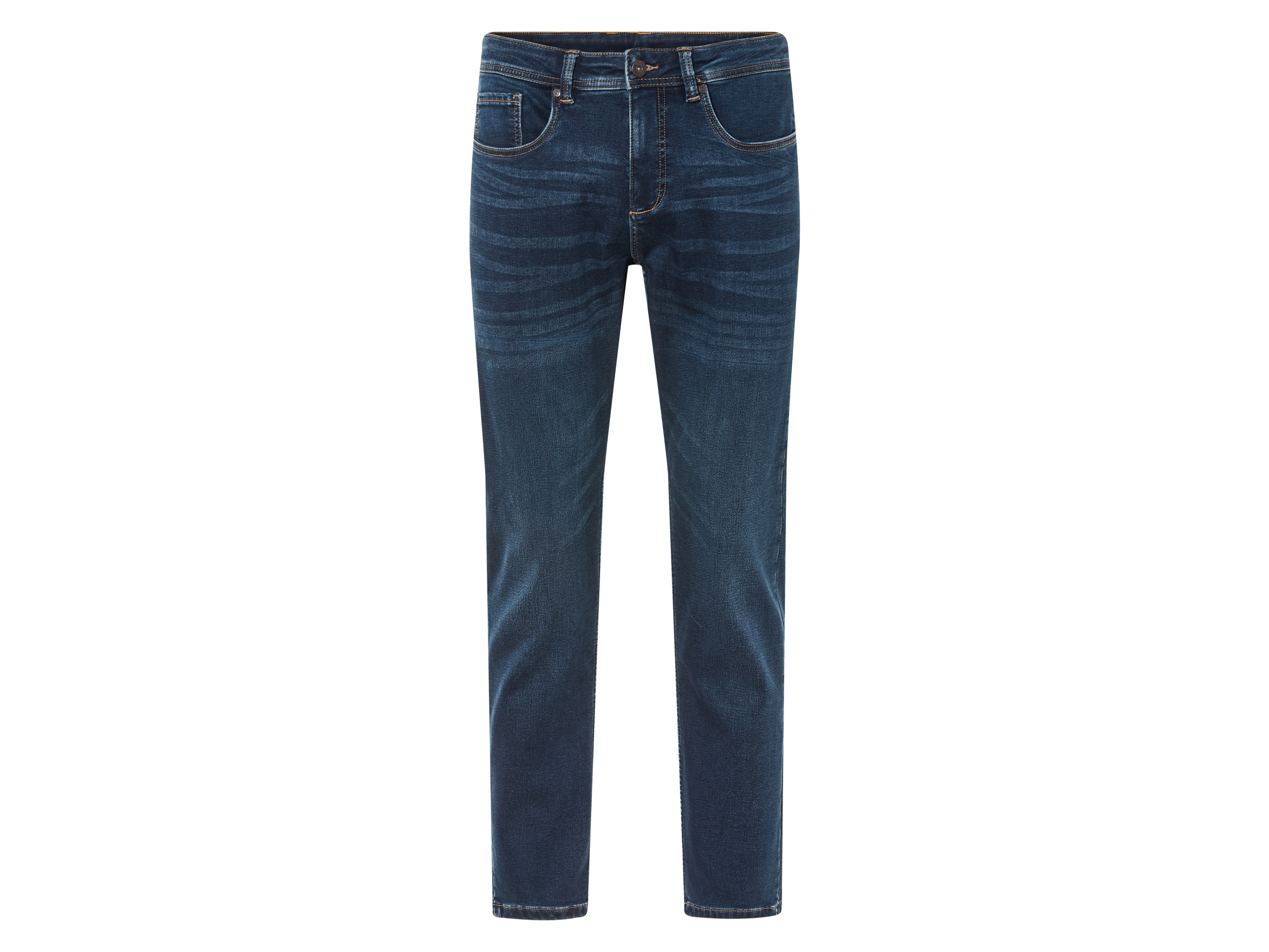 LIVERGY® Herren Sweatdenim Slim Fit (Dunkelblau, 56 (40/32))““ | mit hochwertigem, recyceltem YKK-Markenreißverschluss Passform: Slim Fit Schnitt: schmal geschnitten Leibhöhe: normale Leibhöhe Länge: 32 inch Material: Baumwolle, 44 % Polyester recycelt, 1 % Elasthan Lycra® Pflegehinweis: waschen bei max. 40 °C nicht bleichen schonende Trocknung im Wäschetrockner bei max. 60 °C bügeln bis 150 °C Stufe 2. Dampfbügeleisen kann verwendet werden nicht trockenreinigen Größe: 46 30/32 – 56 40/32 Meine Lidl-Größe – so einfach gehts Deine Größe findest du in der Lidl-Größentabelle . Oeko-Tex® Standard 100 Geprüft auf Schadstoffe Zertifizierungsnummer: 2024Ok1470 Aitex Standard 100 by Oeko-Tex® ist die weltweit bekannteste, unabhängige Zertifizierung schadstoffgeprüfter Textil- und Lederprodukte aller Art – vom Garn und den Stoffen bis hin zum gebrauchsfertigen Artikel. Das Label bestätigt