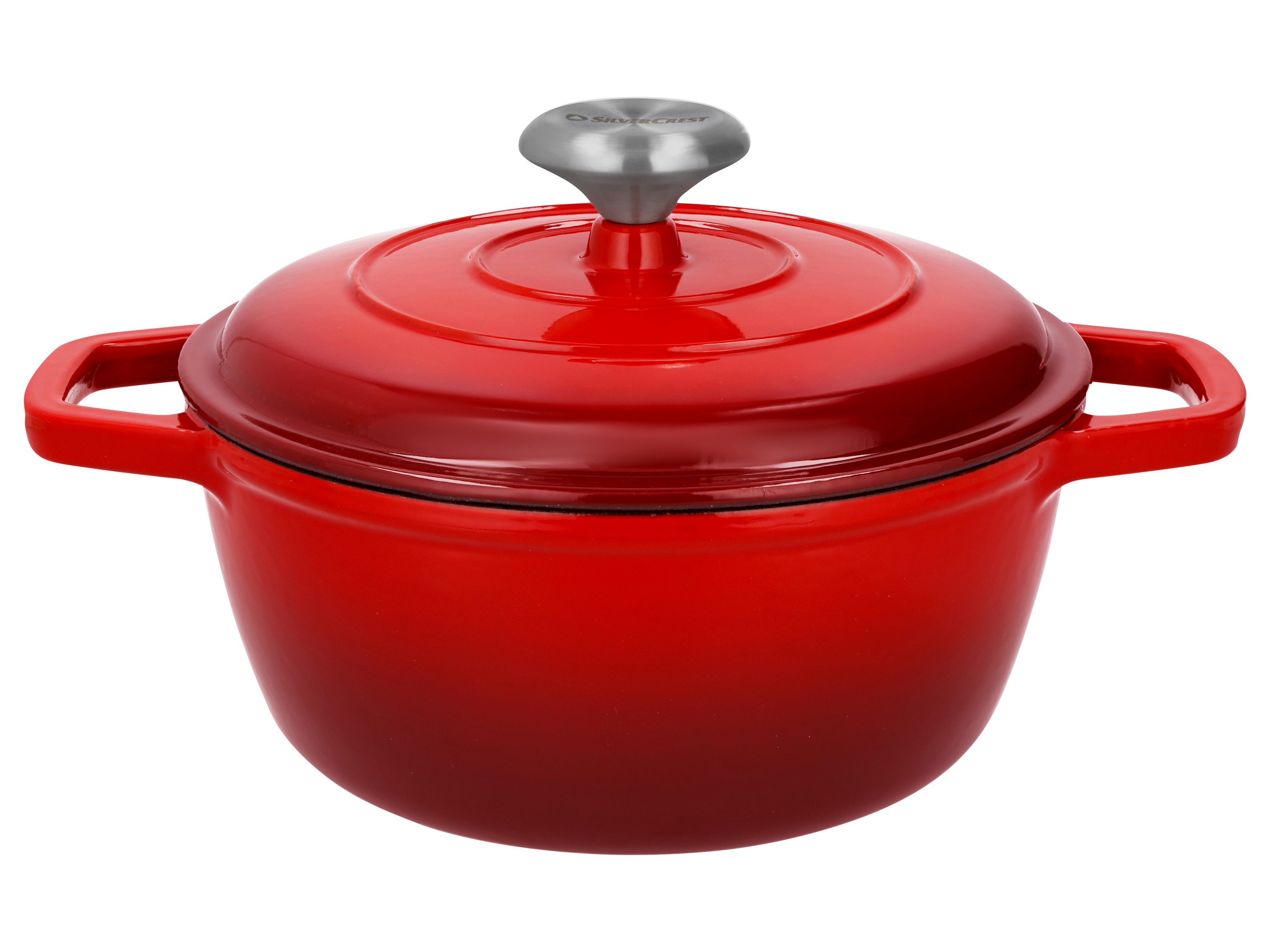 SILVERCREST® Premium-Gusseisentopf, Ø 21 cm (Rot)