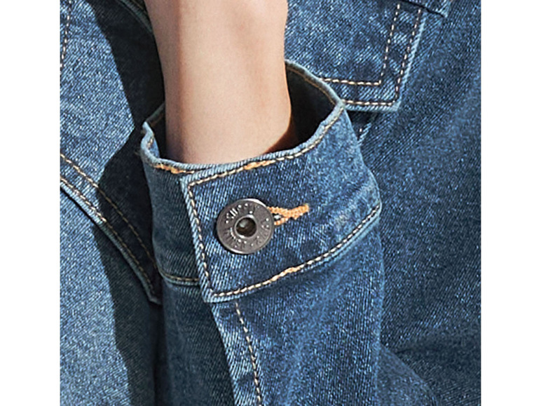 Gehe zu Vollbildansicht: esmara Damen Jeansjacke, modisch kurze Form, mit Kentkragen - Bild 10