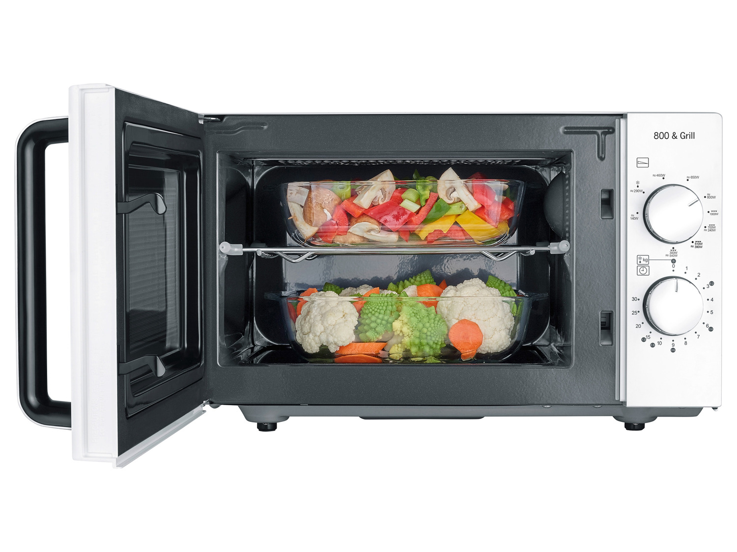 2-in-1 »MW Mikrowelle SEVERIN mit Grillfunktion 7766«,
