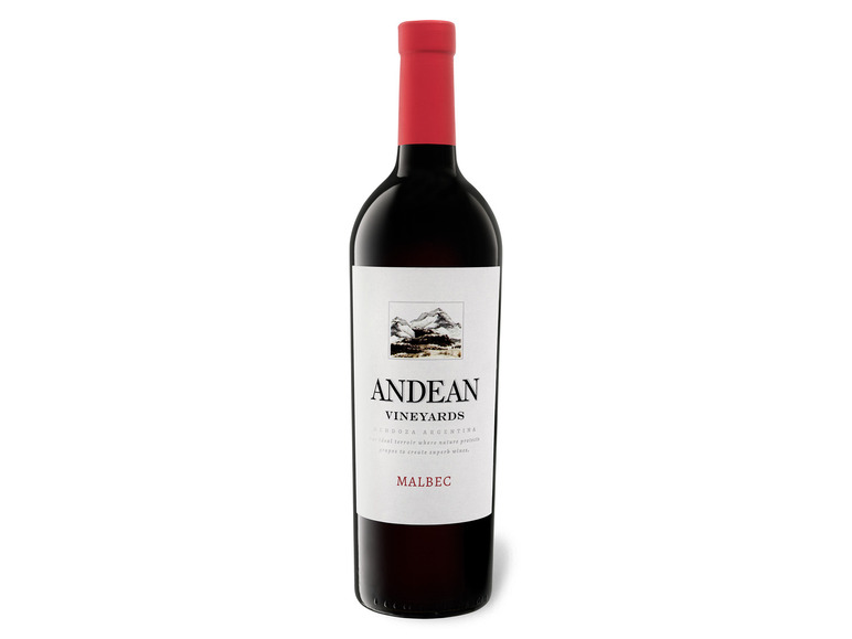 Gehe zu Vollbildansicht: Andean Vineyards Malbec Argentinien trocken, Rotwein 2022 - Bild 1