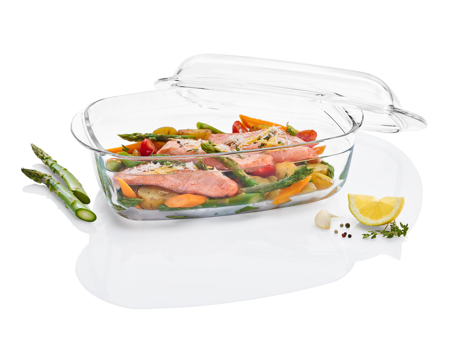 Bräter mit Deckel, aus Borosilikatglas LIDL