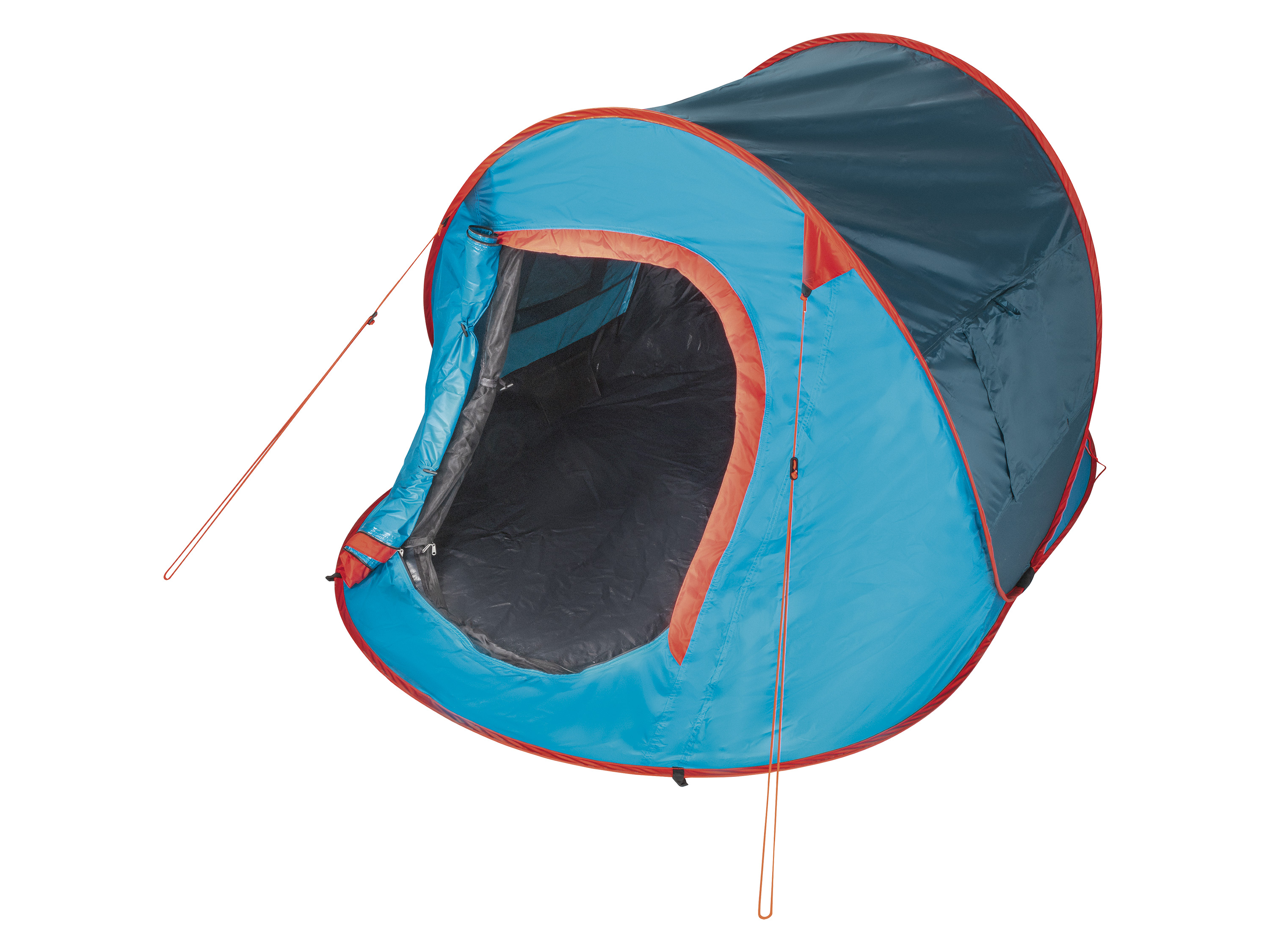 Rocktrail Campingzelt Pop-Up 2 Personen (blau/orange) | 04055334791649