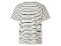 Herren-T-Shirt gestreift in Off-White und Schwarz
