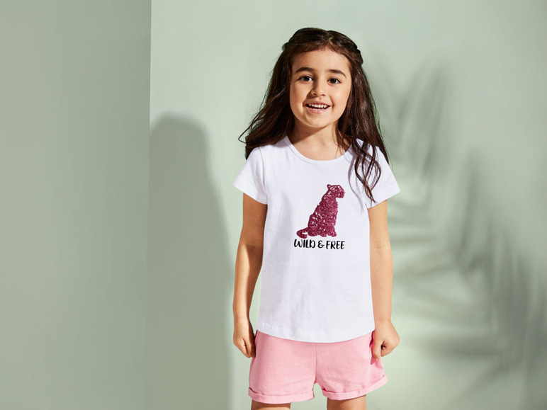 Gehe zu Vollbildansicht: lupilu® Kleinkinder T-Shirts, 2 Stück, aus reiner Baumwolle - Bild 4
