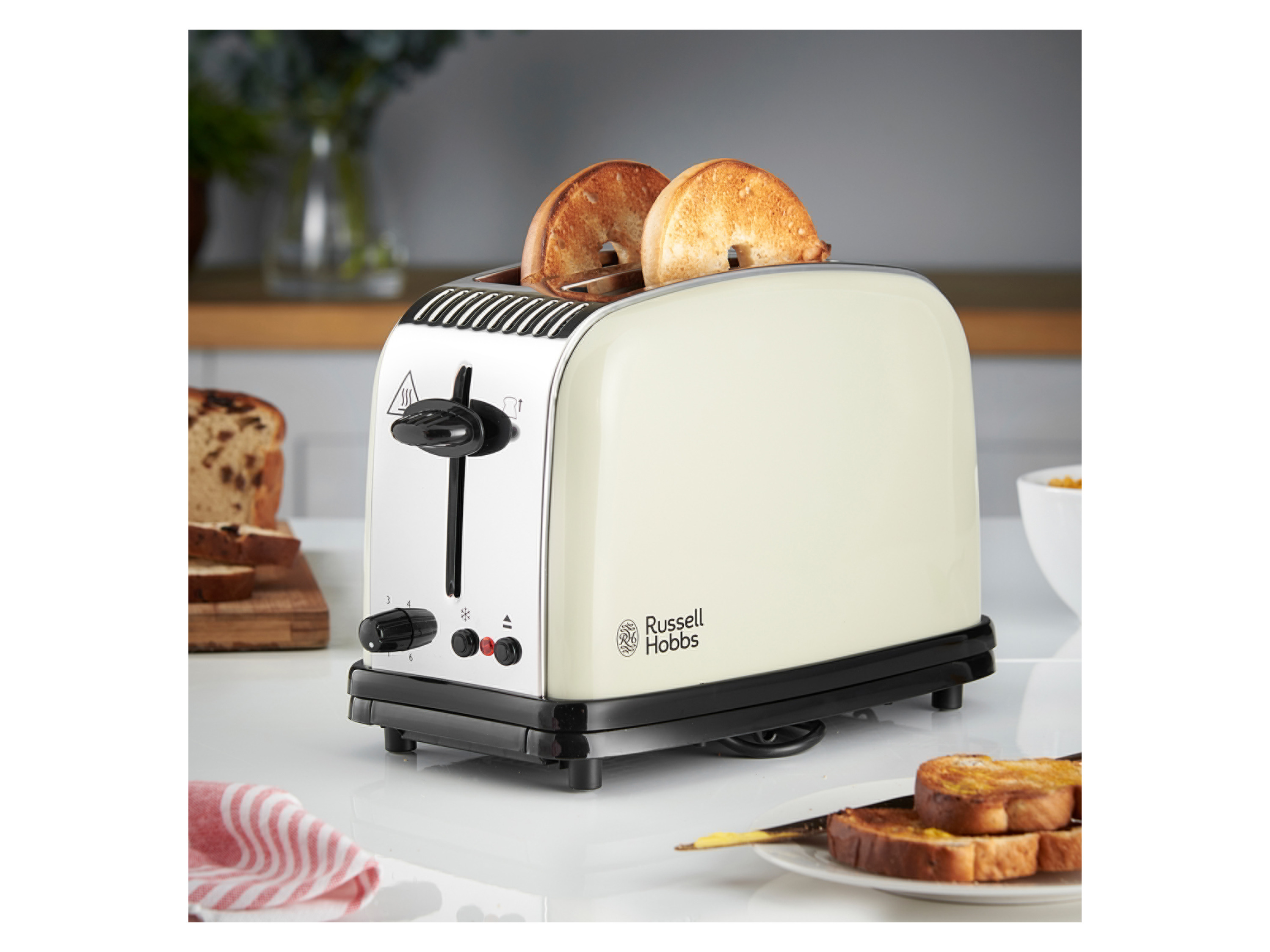 Thumbnail - Russell Hobbs Toaster Colours Plus Toaster (beige 23337-56)