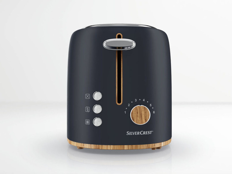 Gehe zu Vollbildansicht: SILVERCREST® Toaster Holzdesign EDS STH 900 +Brotkorb - Bild 6