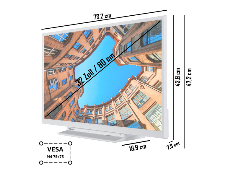 Gehe zu Vollbildansicht: TOSHIBA Fernseher »32LK3C64DAW« Smart TV 32 Zoll (80 cm) Full HD Alexa Built-In - Bild 3